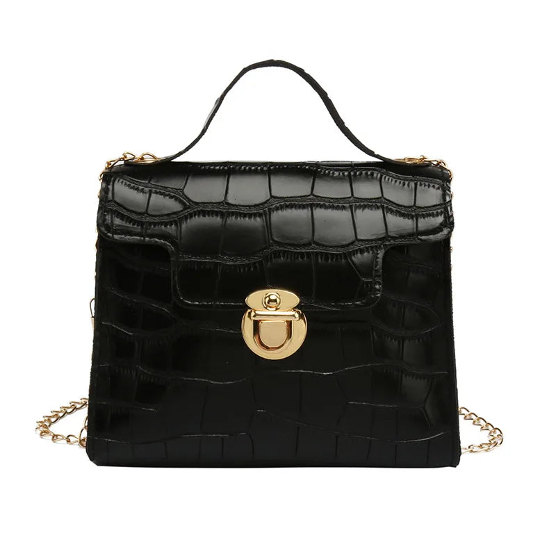 Stone Pattern Women's Shoulder Bag Large Capacity Messenger Handbag