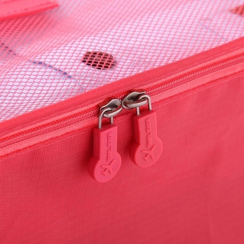 Travel Bag Clothes Mesh Packing Cubes Home Pouch Storage Bags