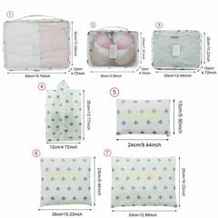 Travel Bag Clothes Mesh Packing Cubes Home Pouch Storage Bags