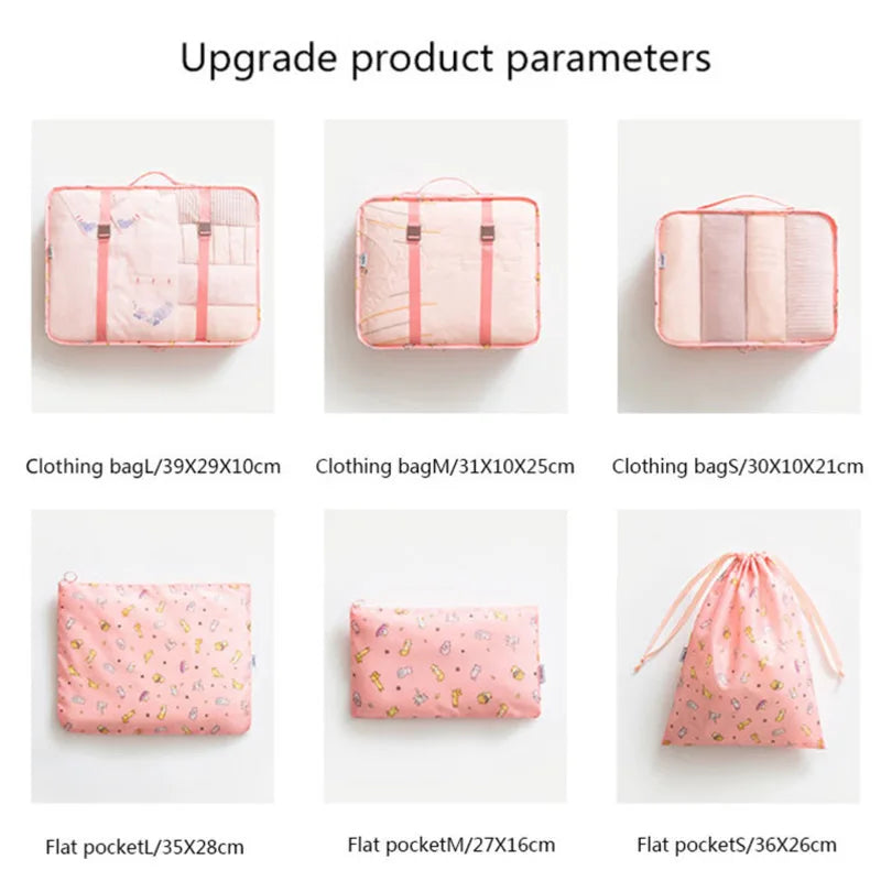 Travel Organizer Clothes Storage Bags Waterproof Packing Cube