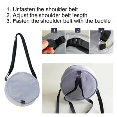 Collapsible Stool Nylon Webbing Telescoping Storage Bag