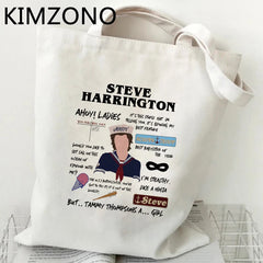 Stranger Things Shopping Bag Recycle Jute Canvas Tote Sac