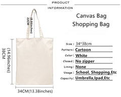 Stranger Things Shopping Bag Recycle Jute Canvas Tote Sac