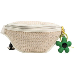 Straw Bag Beach Women Waist Bag Pack Purse Casual Large Phone Belt Bag Pouch