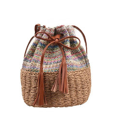 Straw Beach Shoulder Bags for Women Crossbody Bag Seaside Travel Handba