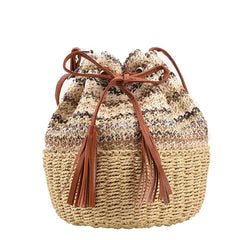 Straw Beach Shoulder Bags for Women Crossbody Bag Seaside Travel Handba
