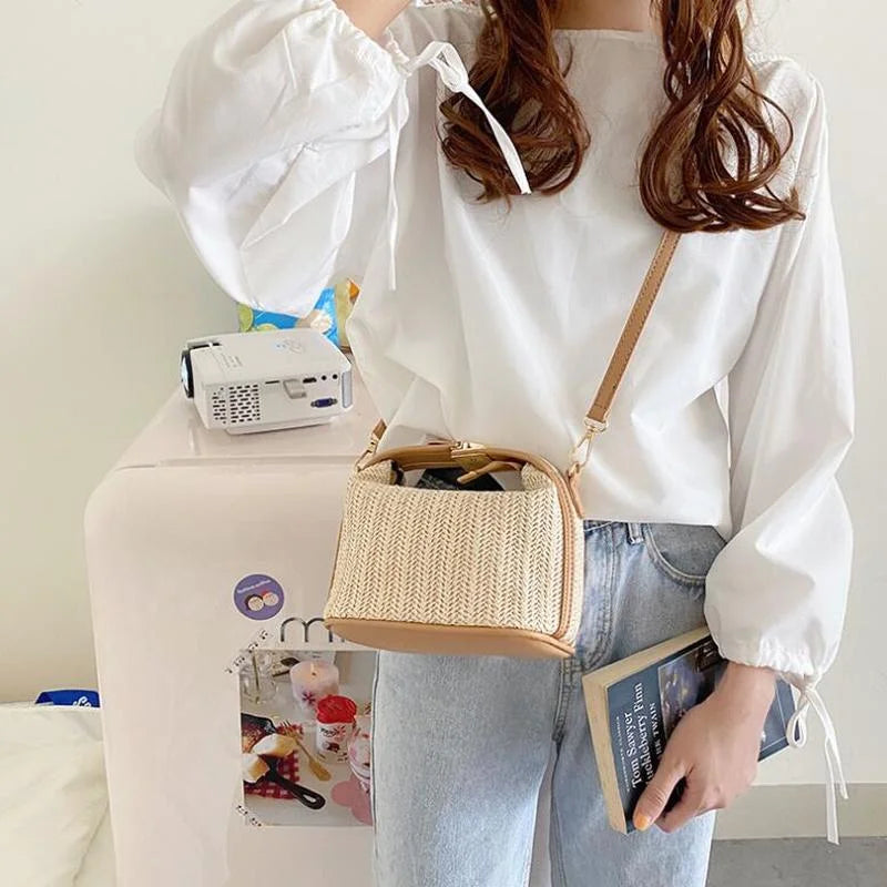 Bohemian Small Knitting Summer Purse Crossbody Bag