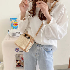 Bohemian Small Knitting Summer Purse Crossbody Bag