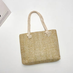 Straw Large-Capacity Women's Shoulder Bag Summer Handbag Tote