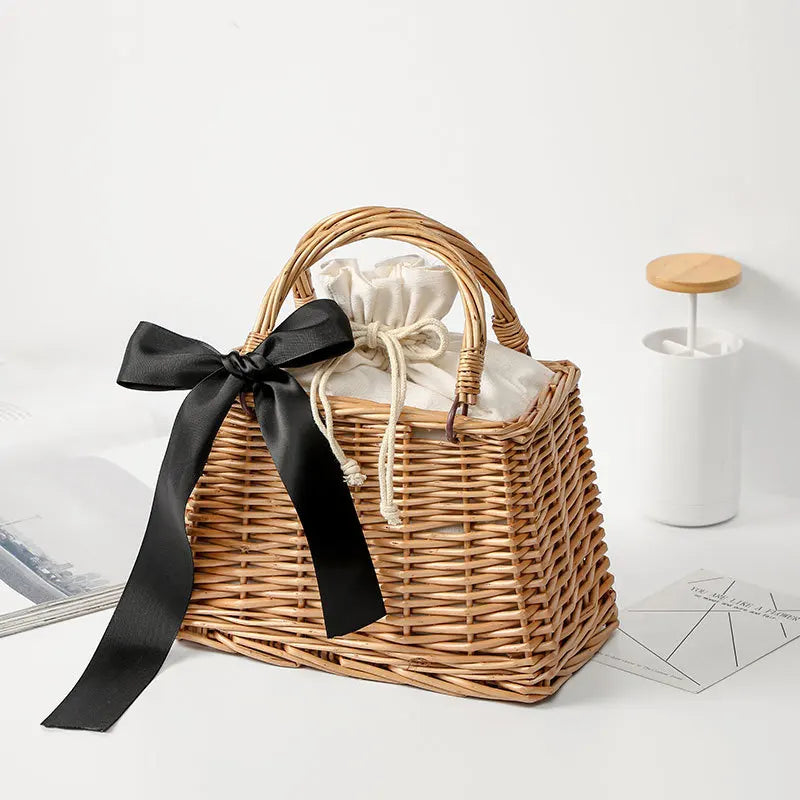 Straw Purses Handbags Women Rattan Crossbody Bags Beach Basket Tote Hand Bag