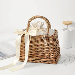 Straw Purses Handbags Women Rattan Crossbody Bags Beach Basket Tote Hand Bag