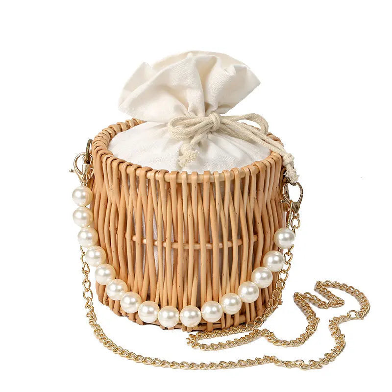 Straw Purses Handbags Women Rattan Crossbody Bags Beach Basket Tote Hand Bag