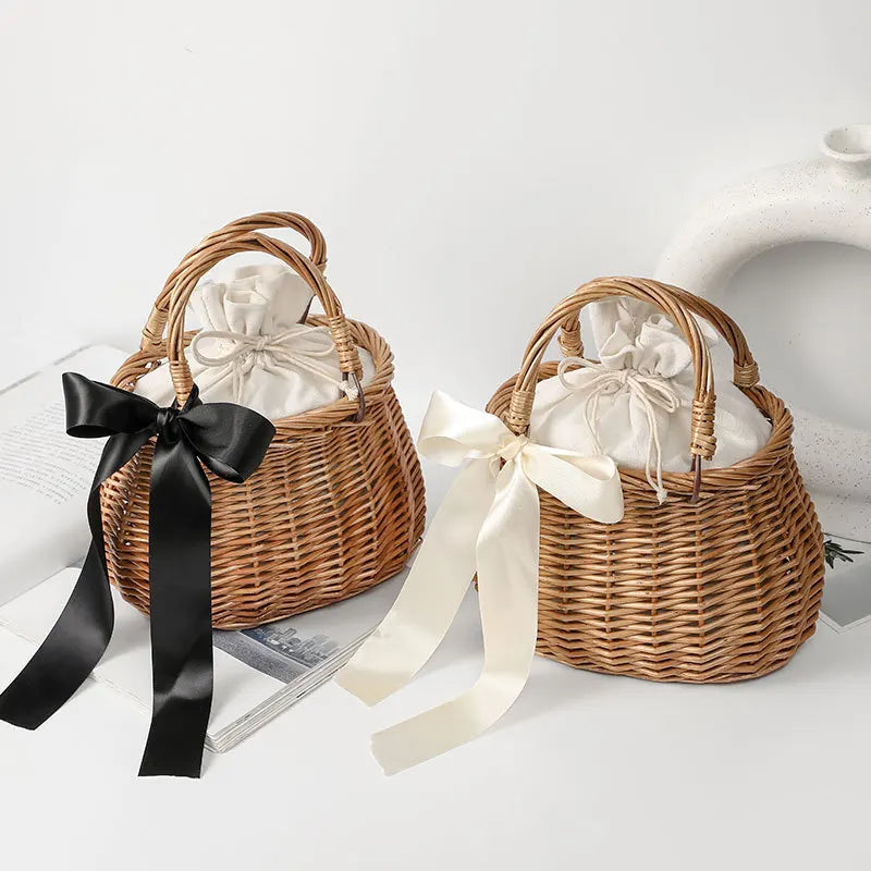 Straw Purses Handbags Women Rattan Crossbody Bags Beach Basket Tote Hand Bag