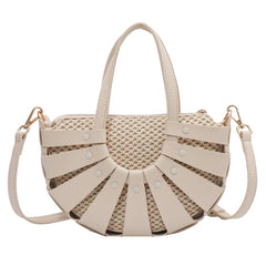 Straw Small Tote Bag Women Summer Beach Shoulder Crossbody Lady Handbag
