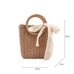 Straw Weave Handbags Women Bags Vacation Female Shoulder Bag Crossbody