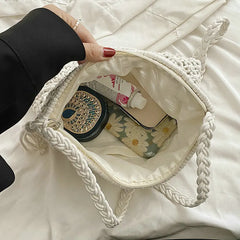 Straw Woven Cloud Bags For Women Summer Handbags Shoulder Bag