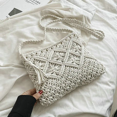 Straw Woven Cloud Bags For Women Summer Handbags Shoulder Bag