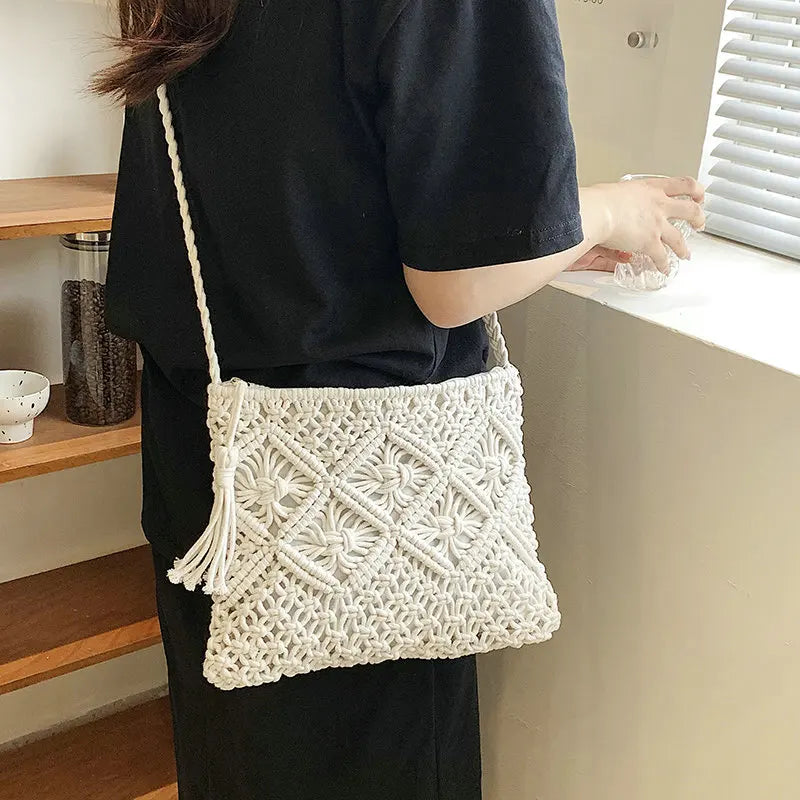 Straw Woven Cloud Bags For Women Summer Handbags Shoulder Bag
