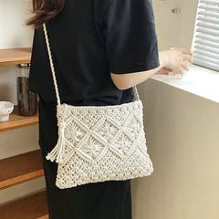 Straw Woven Cloud Bags For Women Summer Handbags Shoulder Bag