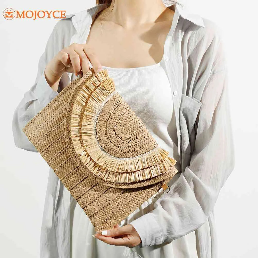 Straw Woven Crossbody Bag Summer Beach Tote Purses Handbag