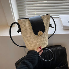 Straw Woven Women's Bag Summer Crochet Bag Versatile Messenger Bag