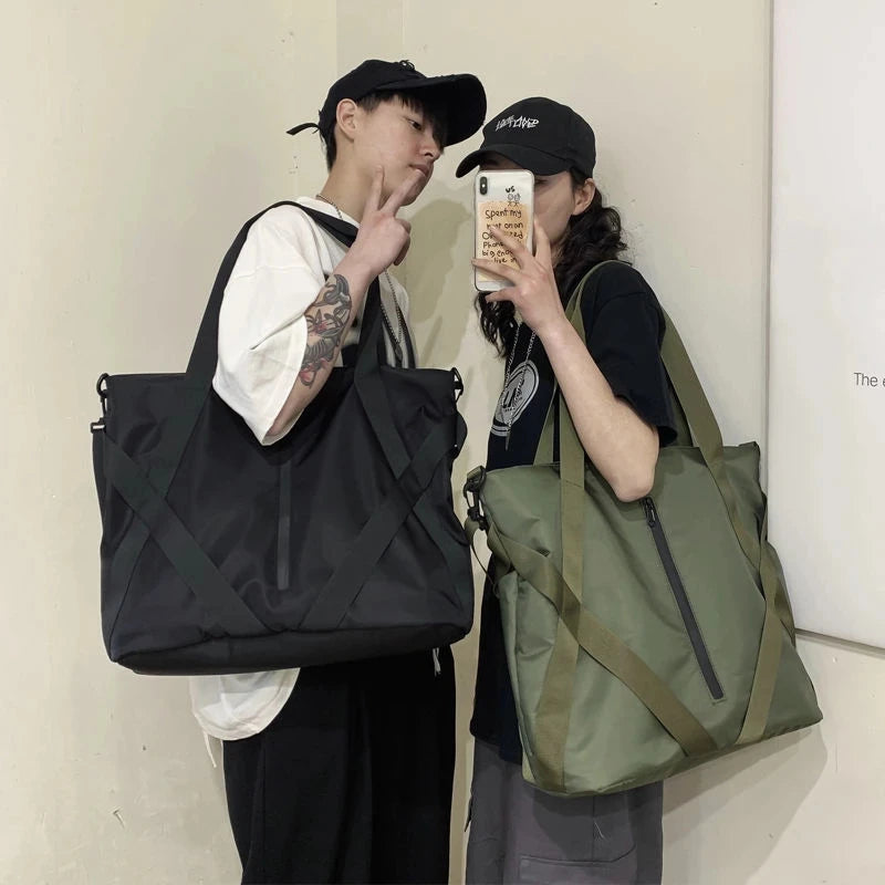 Casual Shoulder Bag Unisex Large Capacity Travel Tote Sports Bag