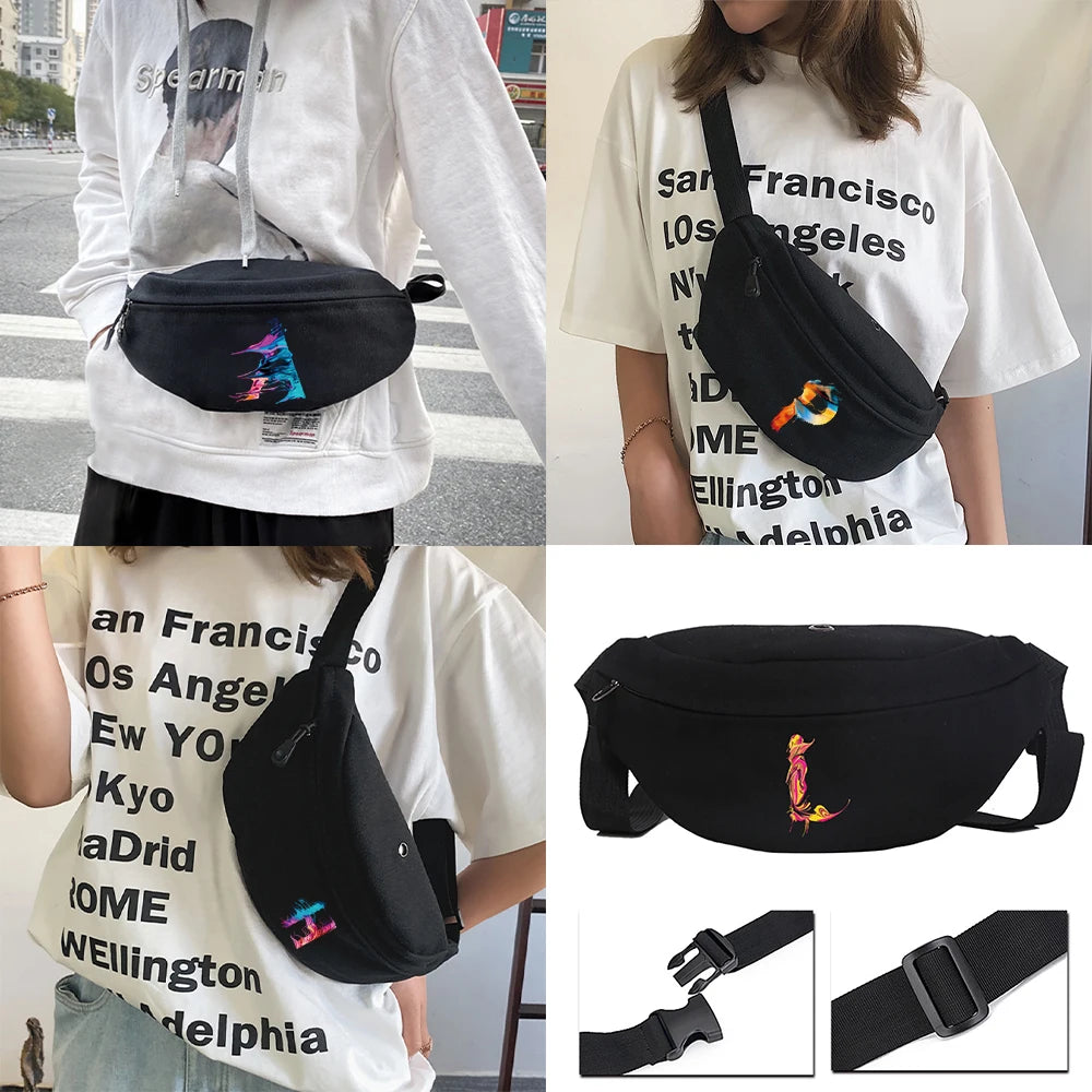 Street Unisex Shoulder Bag Sports Multifunctional Chest Bag Messenger Bag