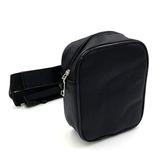 Street Crossbody Bags Fanny Pack PU Leather Phone Pouch Small Purse Zipper Solid