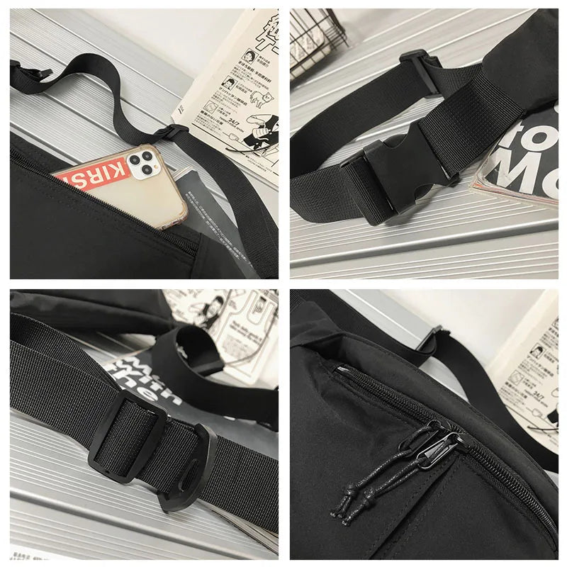 Hip-hop Belt Bag Multifunction Chest Pack Outdoor Sport Waist Bag