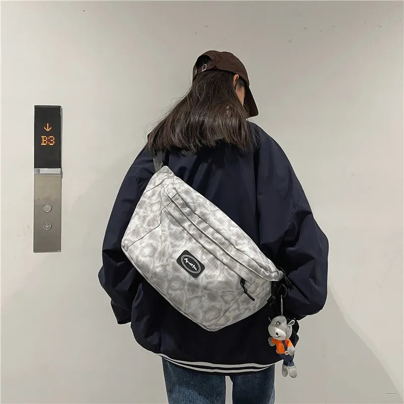 Hip-hop Waist Bag Multifunction Nylon Fanny Pack Chest Pack