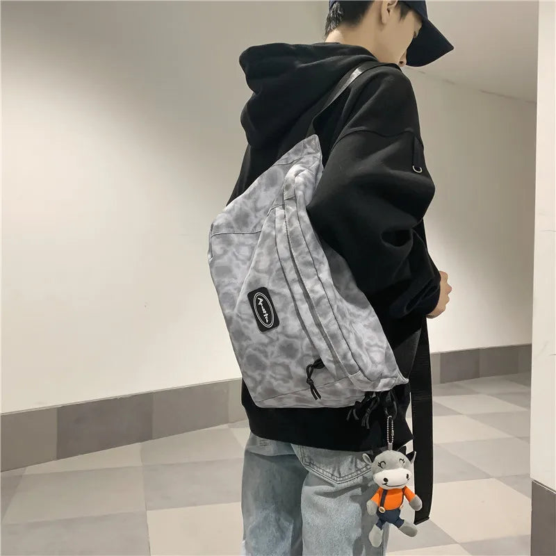 Street Hip-hop Waist Bag Unisex Nylon Fanny Pack Chest Pack