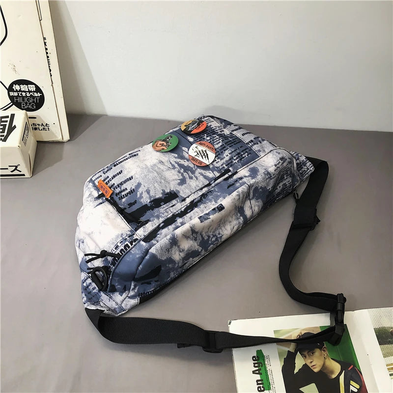Street Hip-hop Waist Bag Unisex Fanny Pack Large Capacity Shoulder Crossbody