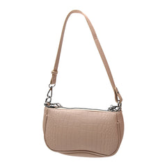 Street Retro Underarm Zipper Single Shoulder Small Crocodile Pattern