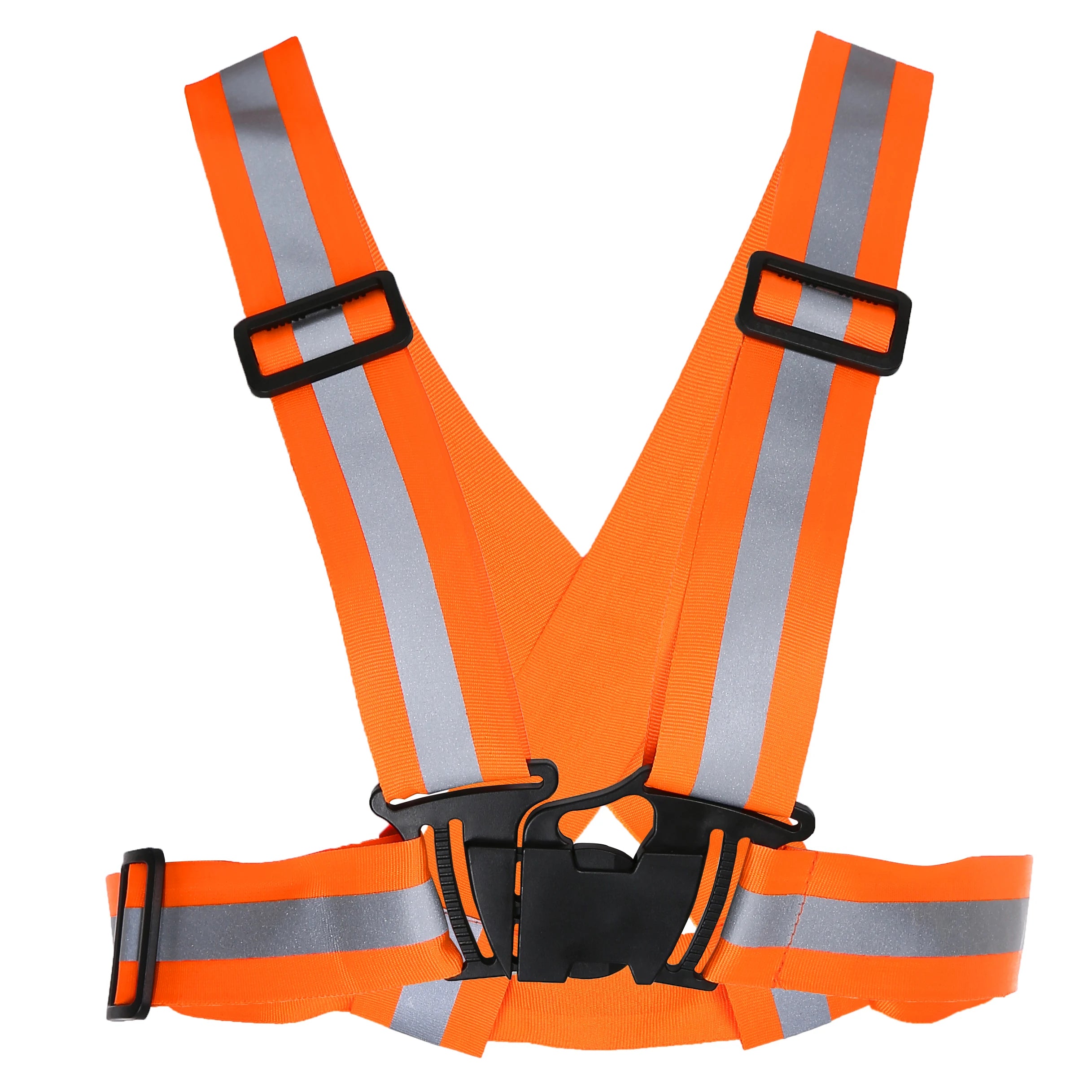 Reflective Straps Hip Hop Style Schoolbag Buckle Belt Tooling Wind Vest Safety