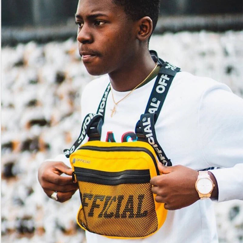 Men's Military Chest Rig Bag Hip Hop Waist Packs