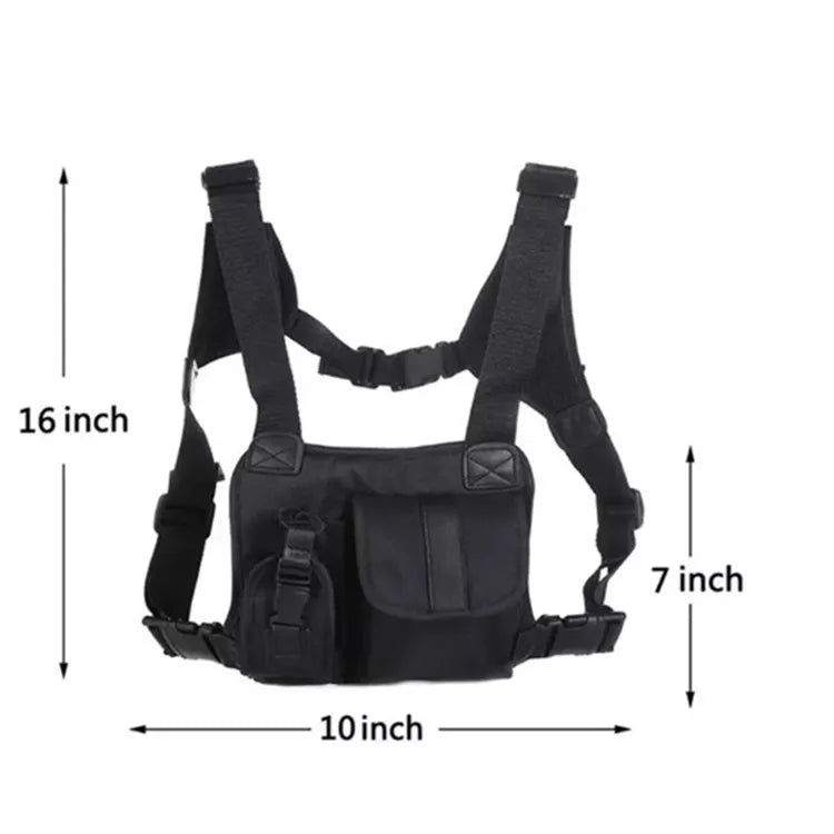 Street Style Tactical Chest Rig Bag Hip Hop Military Chest Bag