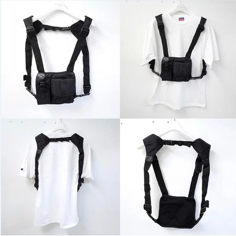 Street Style Tactical Chest Rig Bag Hip Hop Military Chest Bag