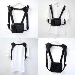 Street Style Tactical Chest Rig Bag Hip Hop Military Chest Bag