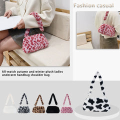 Retro Animal Small Shoulder Bags for Women - Street Underarm Purse Clutches