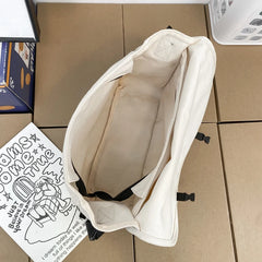 Large Canvas Shoulder Bag Unisex Messenger Hip Hop Sports Leisure Bag