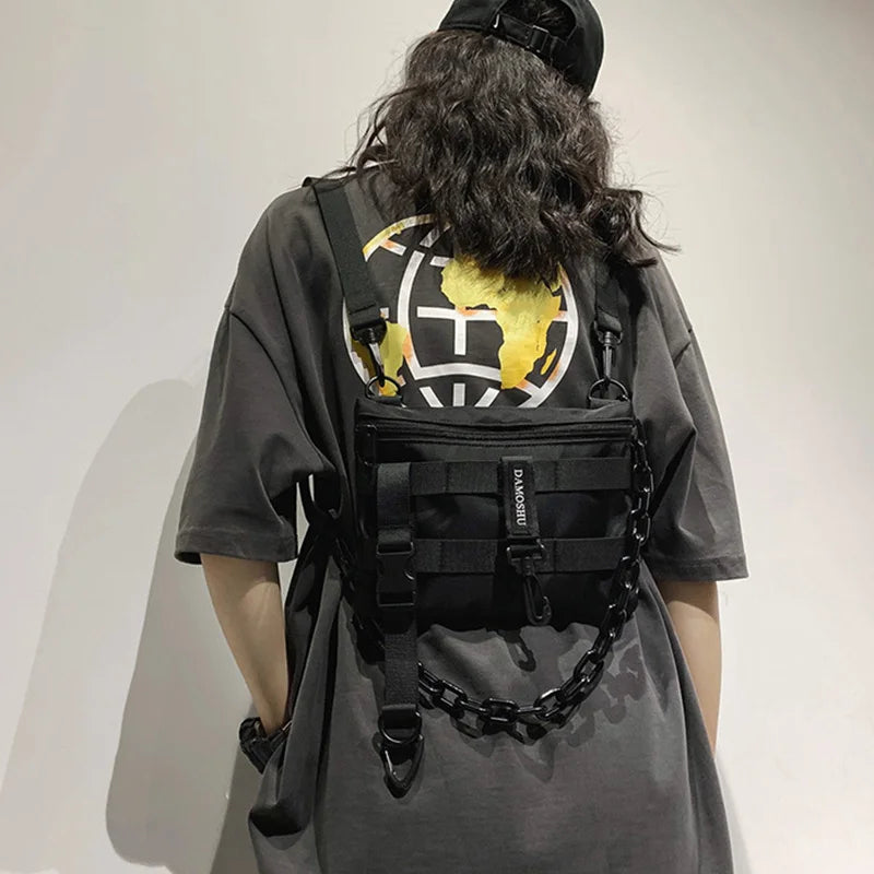 Tactical Chest Bag Streetwear Men Women Hip Hop Waist Pack Phone Pocket