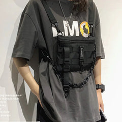 Tactical Chest Bag Streetwear Men Women Hip Hop Waist Pack Phone Pocket