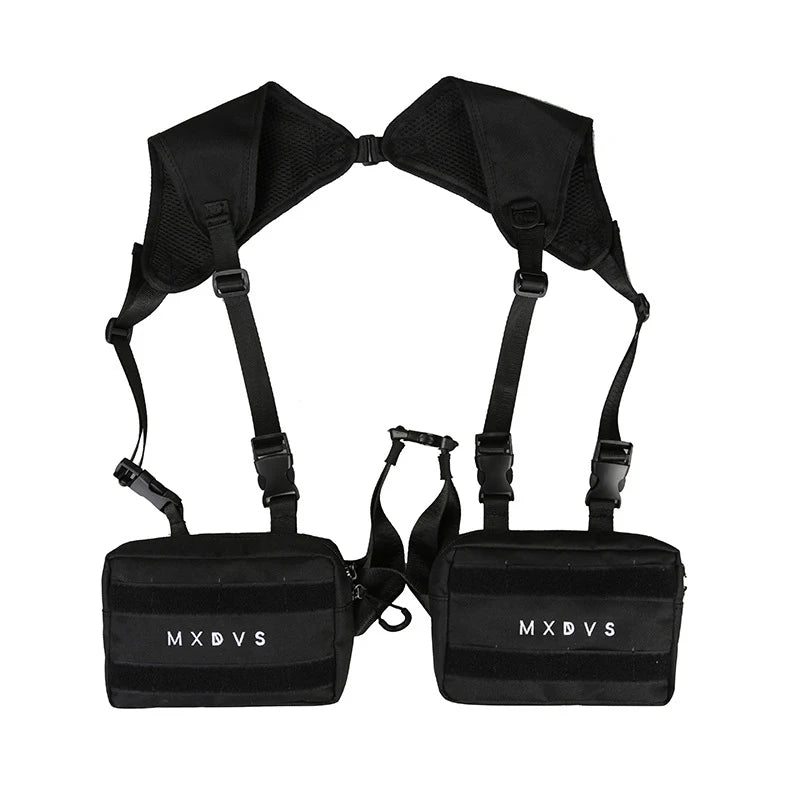 Streetwear Punk Chest Rig Bag Unisex Hip-Hop Tactical Chest Bags