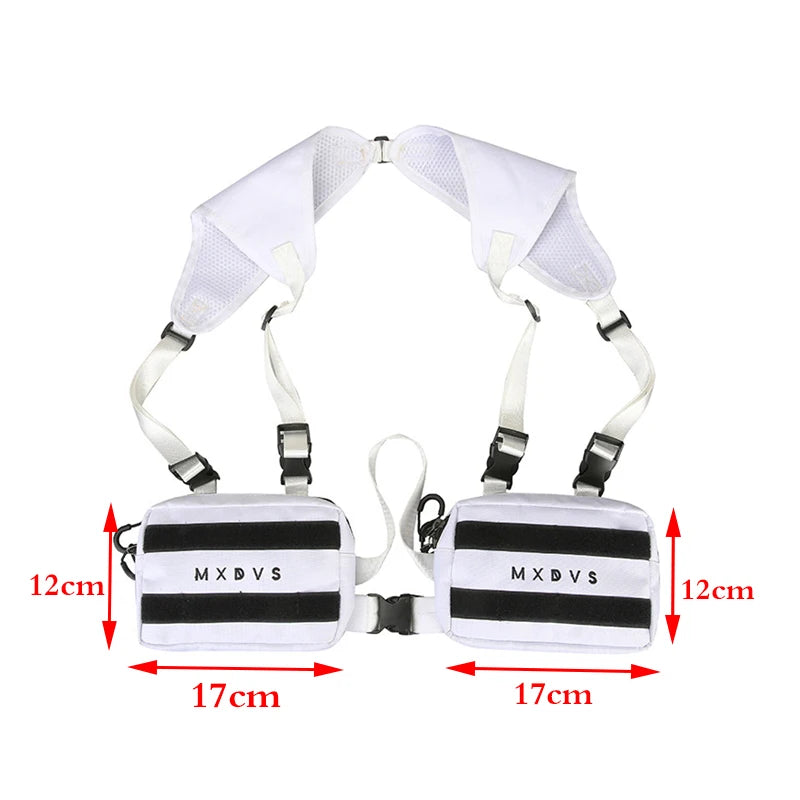 Streetwear Punk Chest Rig Bag Unisex Hip-Hop Tactical Chest Bags