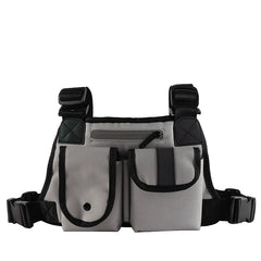 Reflective Hip-Hop Chest Bags Women Waist Pack Functional Belt Bag