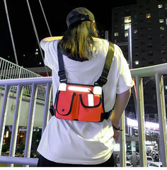 Reflective Hip-Hop Chest Bags Women Waist Pack Functional Belt Bag