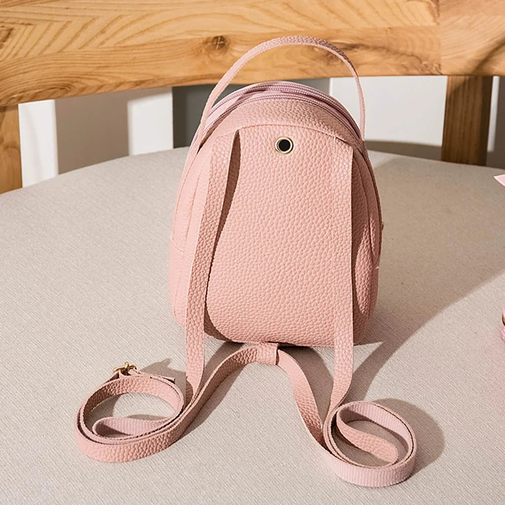 Women's Small String Backpack Letter Purse Messenger Bag