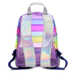 Stripe Corduroy Woman Backpack Schoolbag For Teenage Girls Boys Harajuku