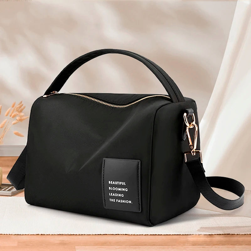 Nylon Shoulder Bag Large Capacity Anti Theft Travel Handbag