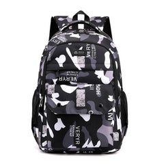 Kids Camo Backpack Lightweight School Bag for Outdoor Travel